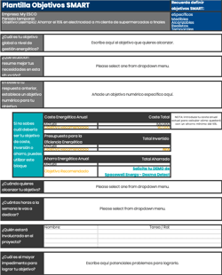 Define tus Objetivos de Eficiencia Energética [Plantilla Excel] | Spacewell Energy by Dexma